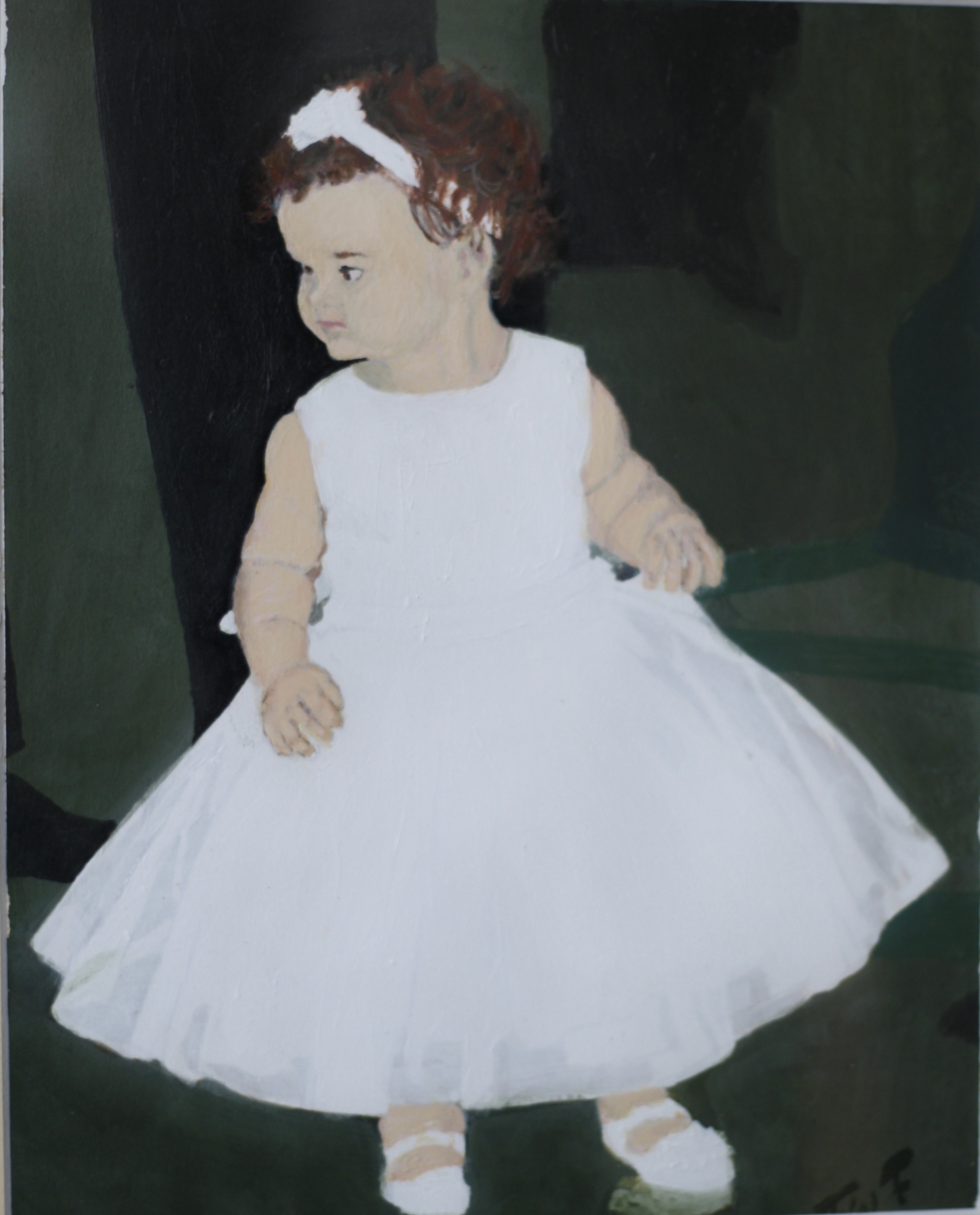 "Wishful Thinking" 8"x10" acrylic on paper framed (Silence Exhibition Nov 2020)