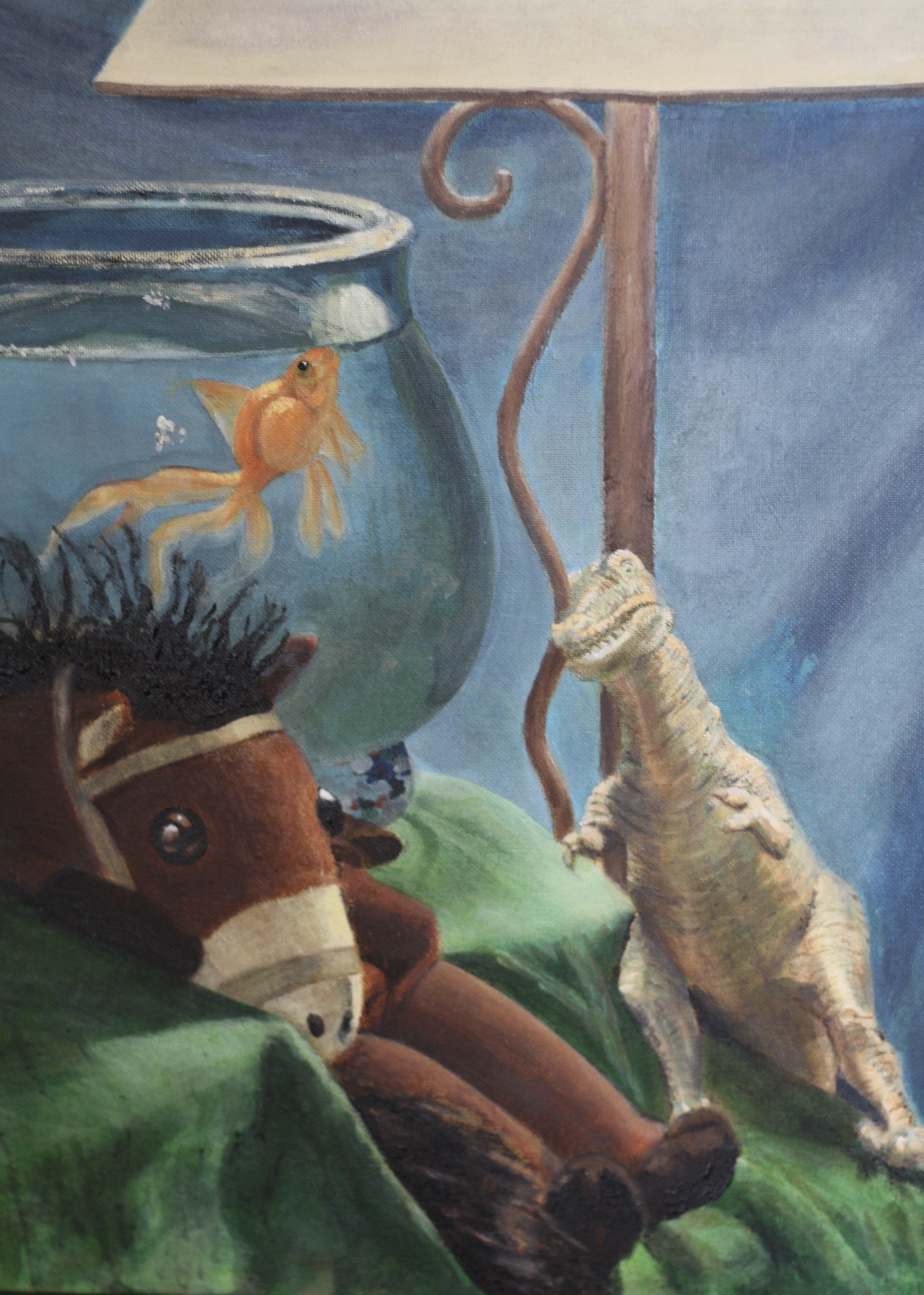 "Bedtime" 14"x18" acrylic on canvas (personal collection)